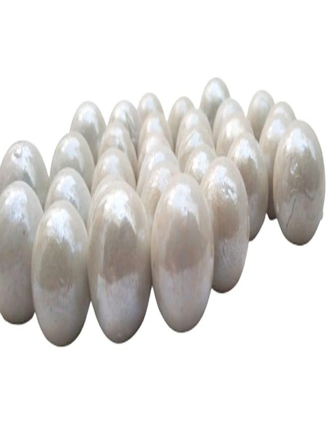 LUCKYMORDEN 100 PCS White Colour 10-15 MM Glass Playing Balls Kanche Goli Traditional Indian Game Glass Stones Aquarium Fillers Gel Candle Fillers - Image 3